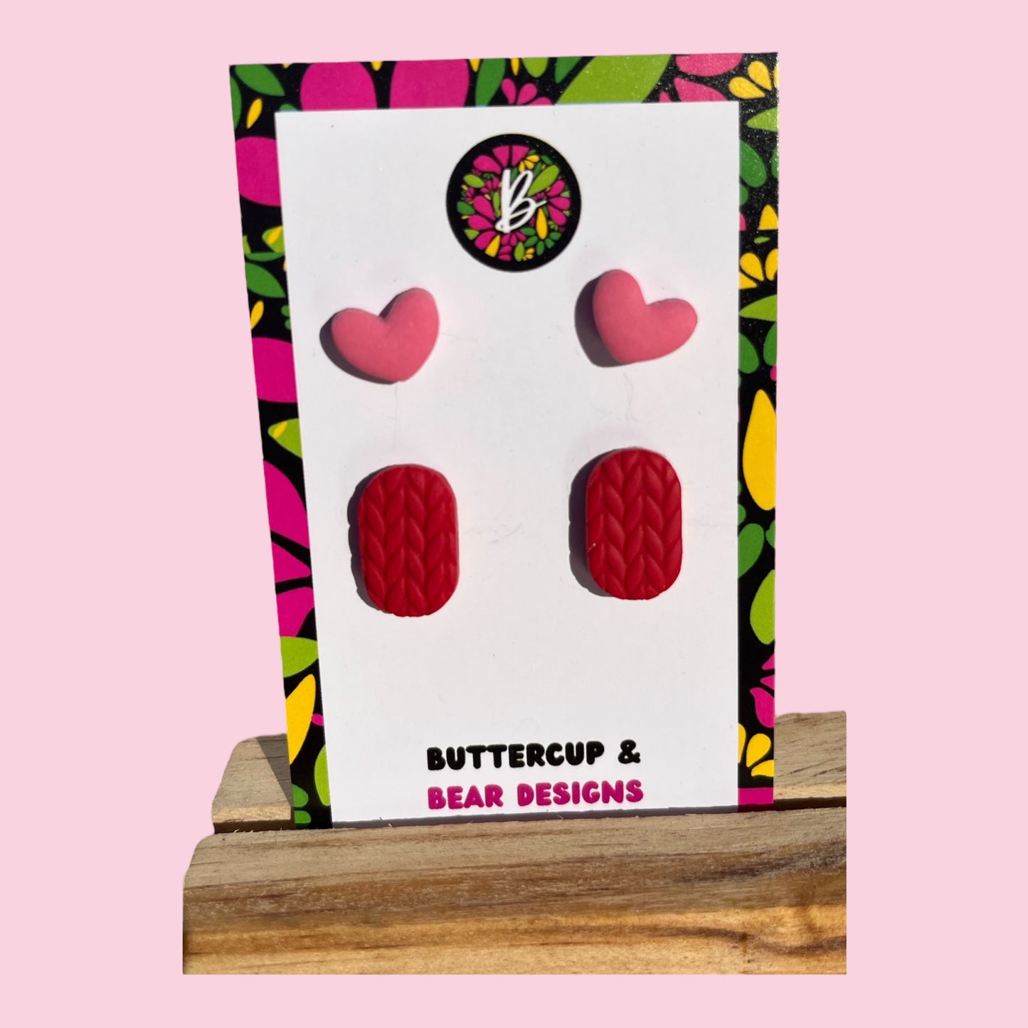 Knitted 2 Pack Stud Sets