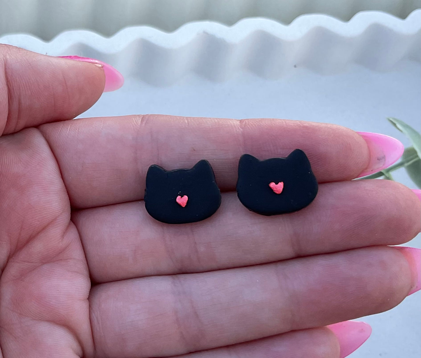 Black Cat Studs