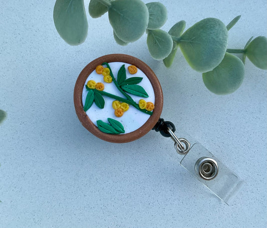 Badge Reel - Golden Wattle