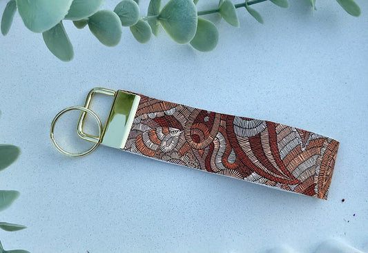 Wrist Strap - Earthy Paisley