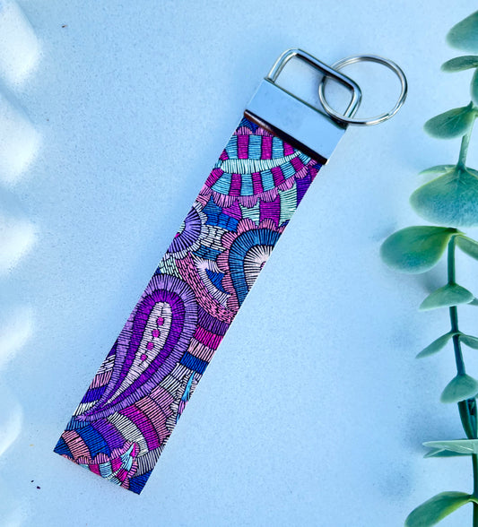 Wrist Strap - Paisley Purple